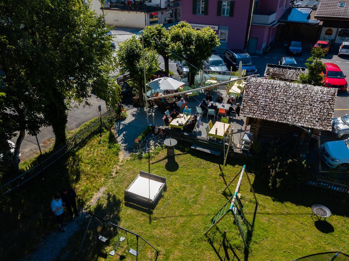 Hotel Restaurant Simplon Frutigen Buitenkant foto